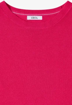 Kurzarm Pullover mit Struktur