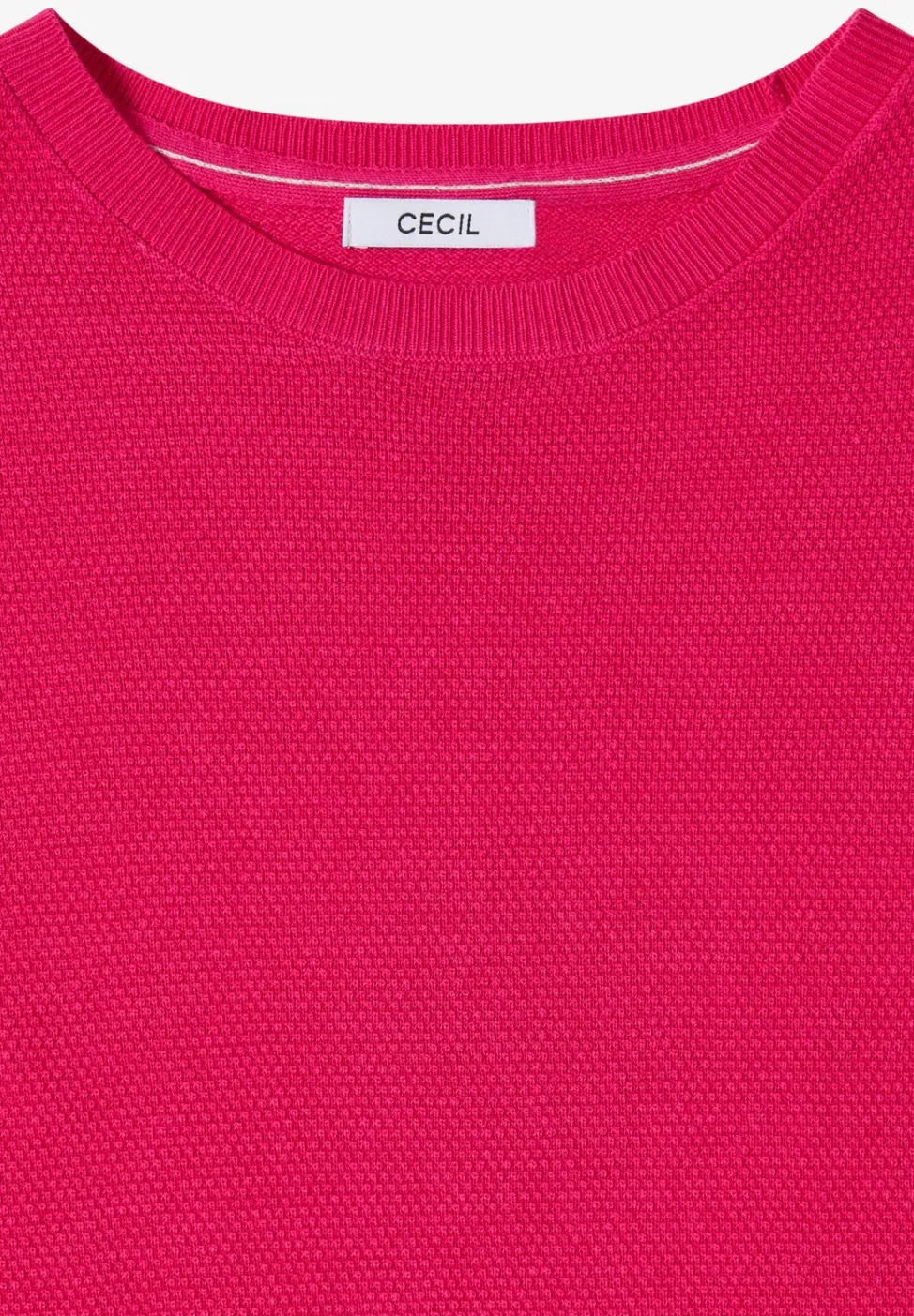 Kurzarm Pullover mit Struktur