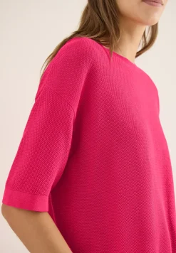 Kurzarm Pullover mit Struktur