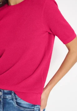 Kurzarm Pullover mit Struktur