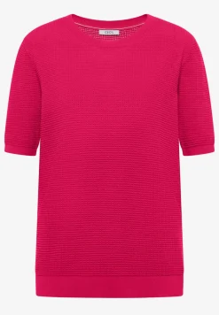 Kurzarm Pullover mit Struktur