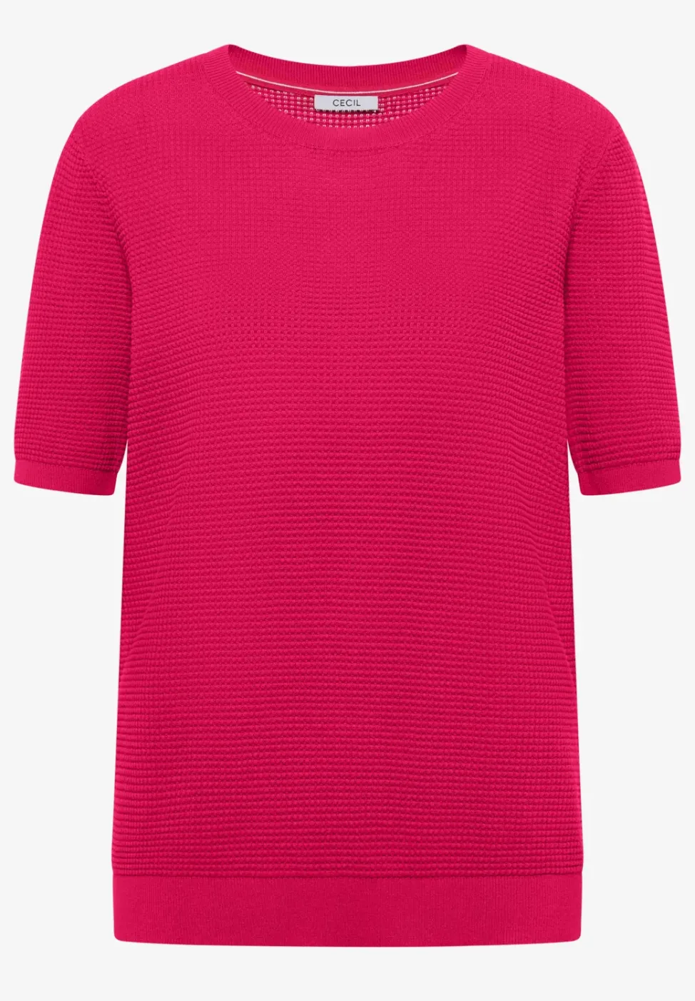 Kurzarm Pullover mit Struktur