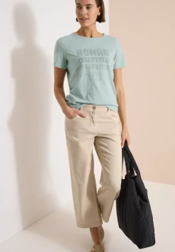 Kurzarm Shirt im Ausbrenner-Look