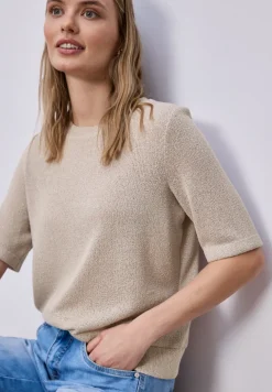Kurzarm Shirt im schimmernden Look
