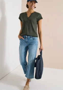 Kurzarm Shirt im Tunika-Look