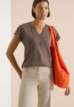 Kurzarm Shirt im Tunika-Look