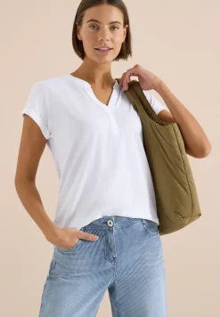 Kurzarm Shirt im Tunika-Look