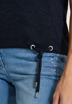 Kurzarm Shirt in Ausbrenner-Optik