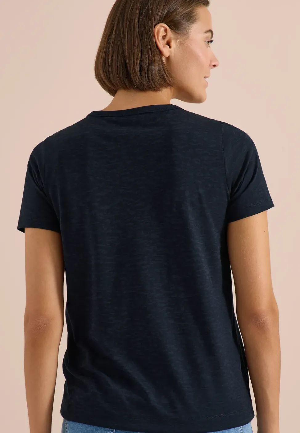 Kurzarm Shirt in Ausbrenner-Optik