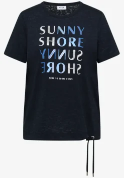 Kurzarm Shirt in Ausbrenner-Optik
