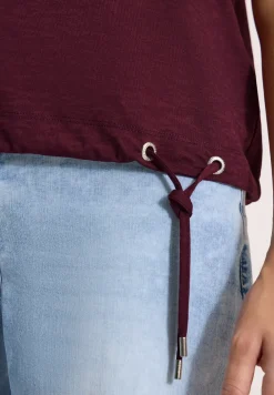 Kurzarm Shirt in Ausbrenner-Optik