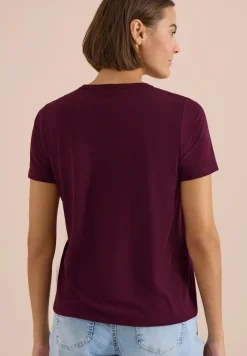 Kurzarm Shirt in Ausbrenner-Optik