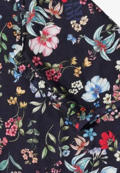 Kurzarm Shirt mit Boatneck und Raffung