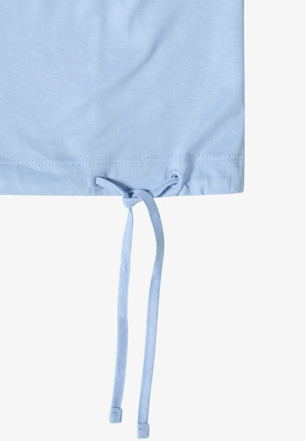 Kurzarm Shirt mit Boatneck und Raffung