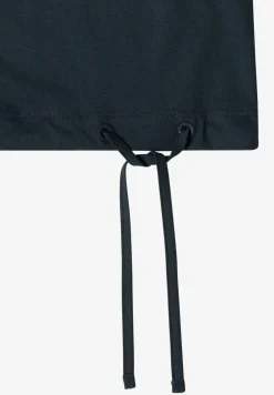 Kurzarm Shirt mit Boatneck und Raffung