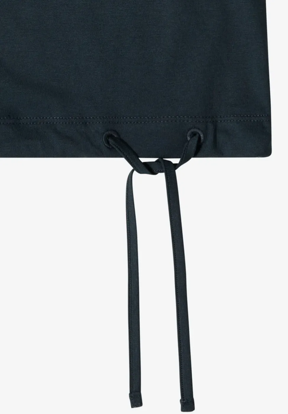 Kurzarm Shirt mit Boatneck und Raffung