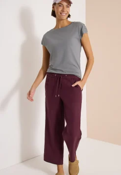 Kurzarm Shirt mit Boatneck und Raffung
