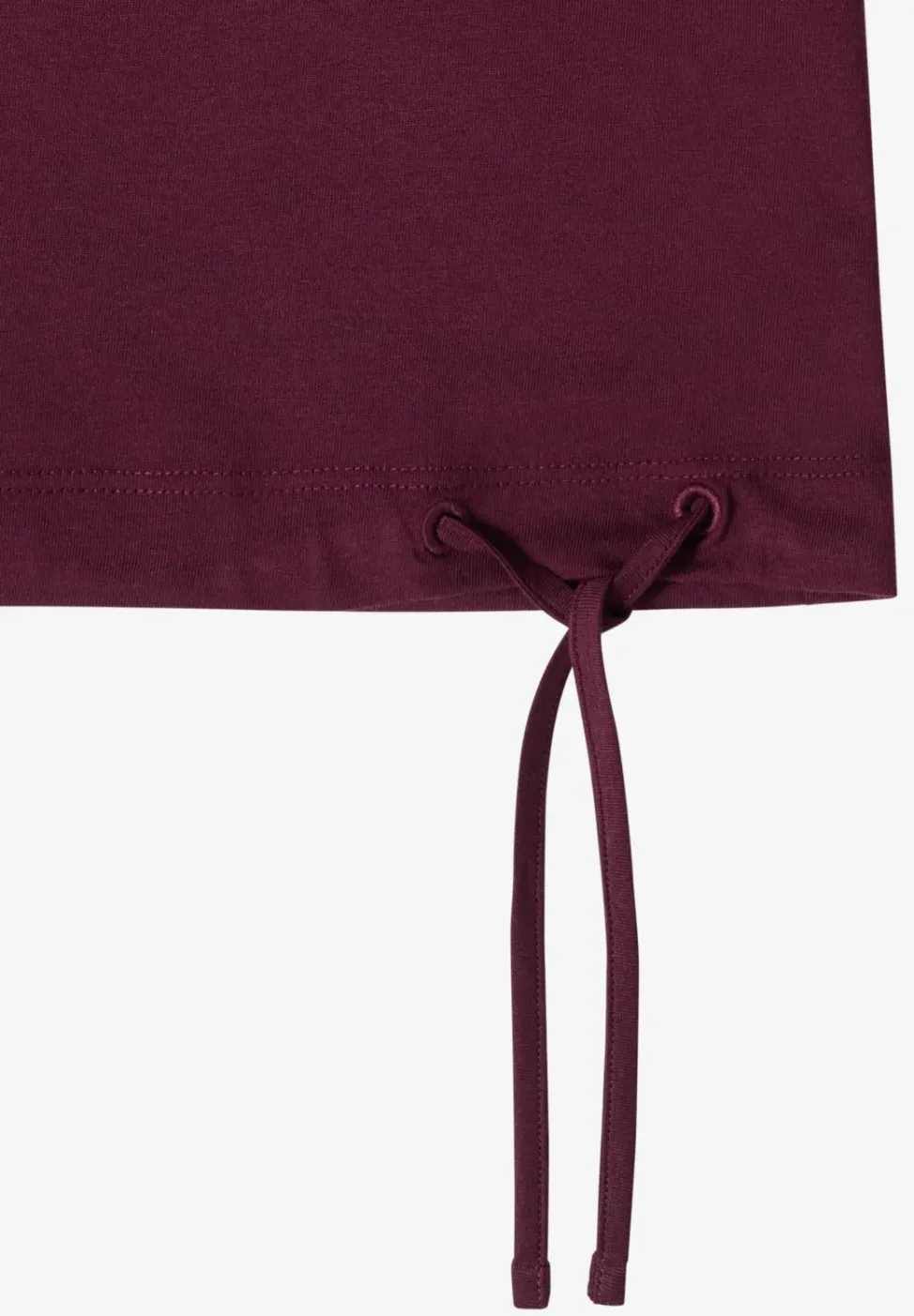 Kurzarm Shirt mit Boatneck und Raffung