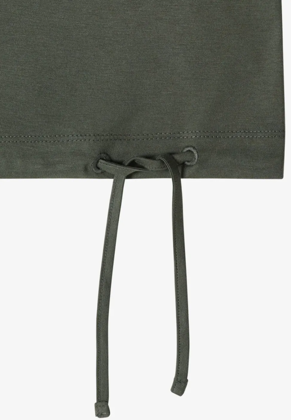 Kurzarm Shirt mit Boatneck und Raffung