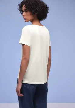 Kurzarm Shirt mit Folien-Wording