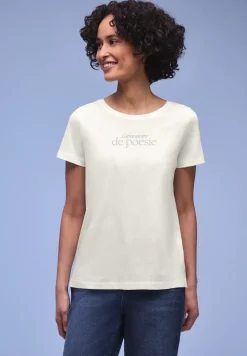 Kurzarm Shirt mit Folien-Wording