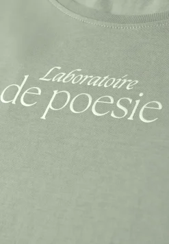 Kurzarm Shirt mit Folien-Wording