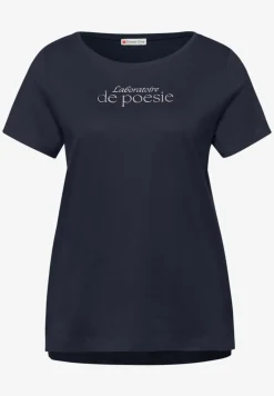 Kurzarm Shirt mit Folien-Wording