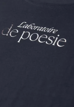 Kurzarm Shirt mit Folien-Wording