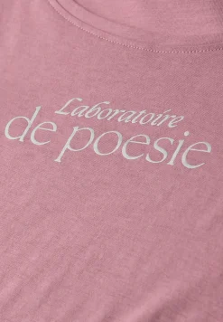 Kurzarm Shirt mit Folien-Wording