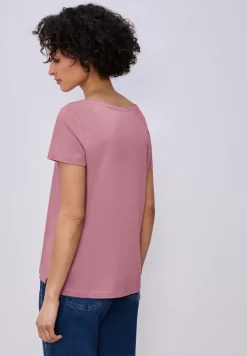 Kurzarm Shirt mit Folien-Wording