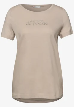 Kurzarm Shirt mit Folien-Wording