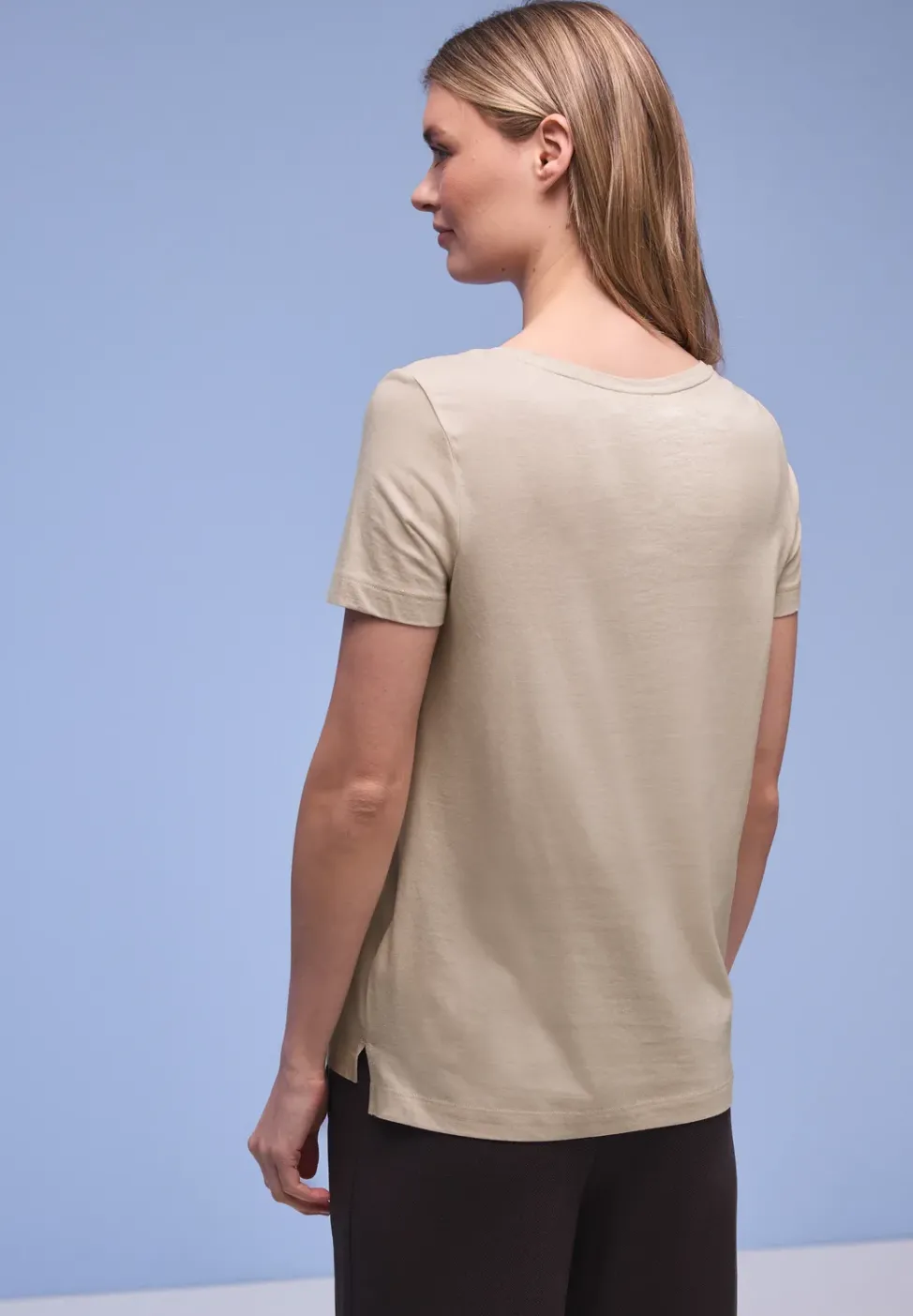 Kurzarm Shirt mit Folien-Wording