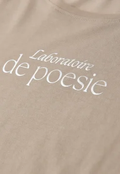 Kurzarm Shirt mit Folien-Wording