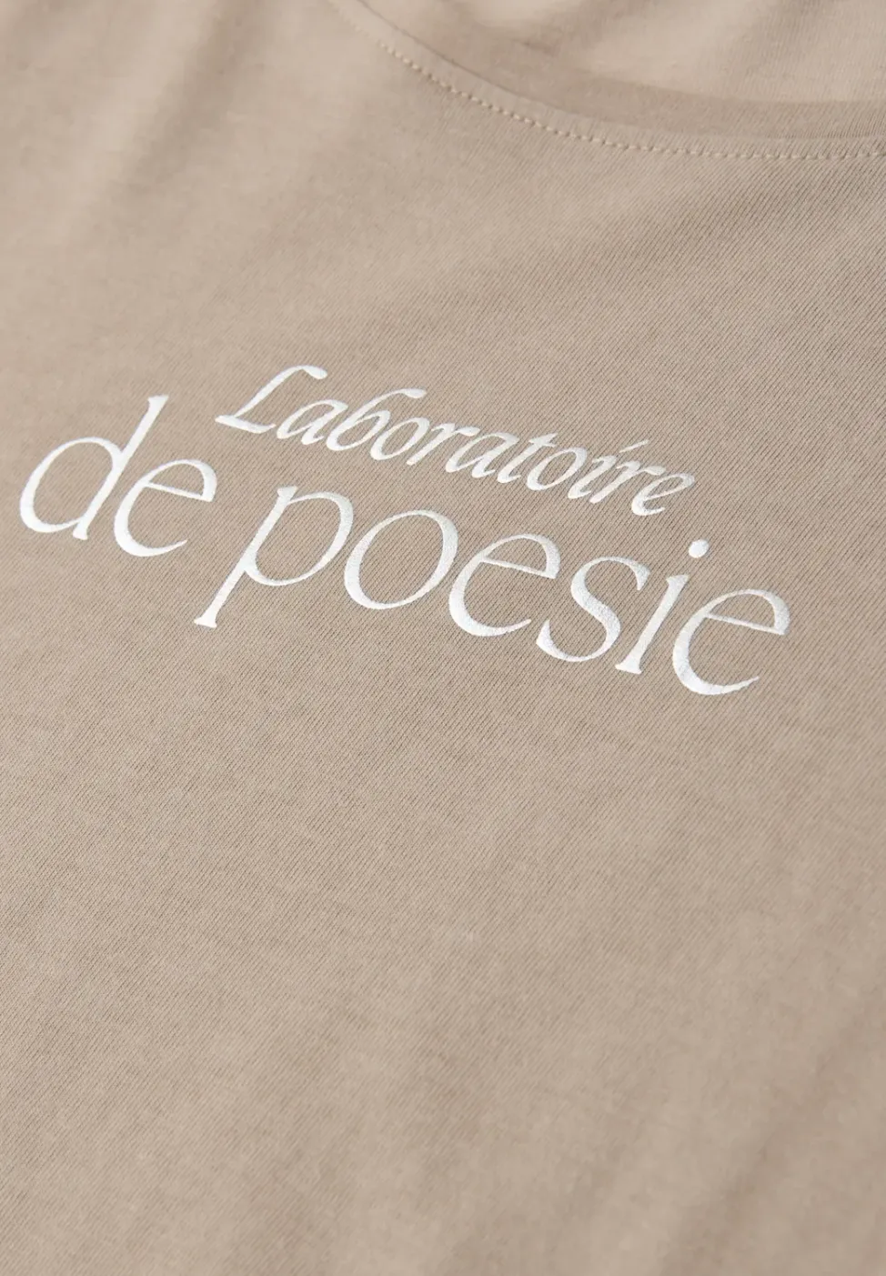 Kurzarm Shirt mit Folien-Wording