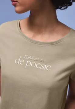 Kurzarm Shirt mit Folien-Wording