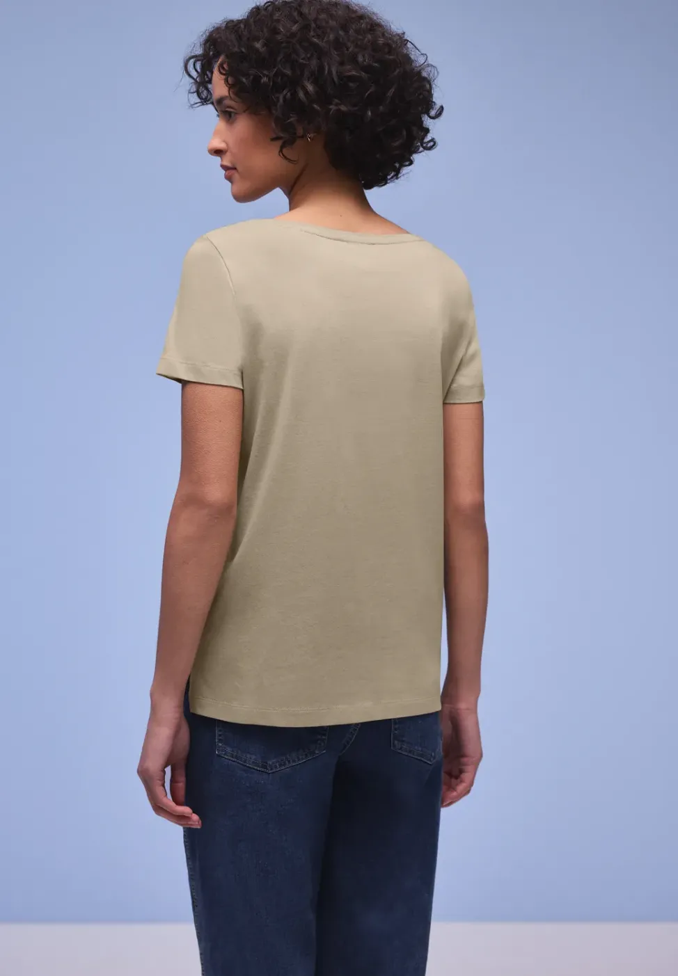 Kurzarm Shirt mit Folien-Wording