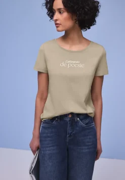 Kurzarm Shirt mit Folien-Wording
