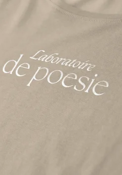 Kurzarm Shirt mit Folien-Wording