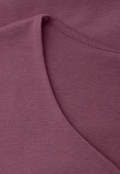 Kurzarm Shirt mit Herzausschnitt