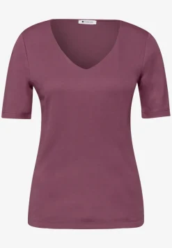 Kurzarm Shirt mit Herzausschnitt