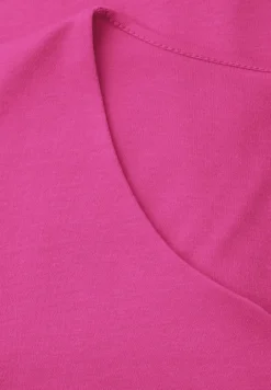 Kurzarm Shirt mit Herzausschnitt