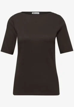 Kurzarm Shirt mit Knopfdetail