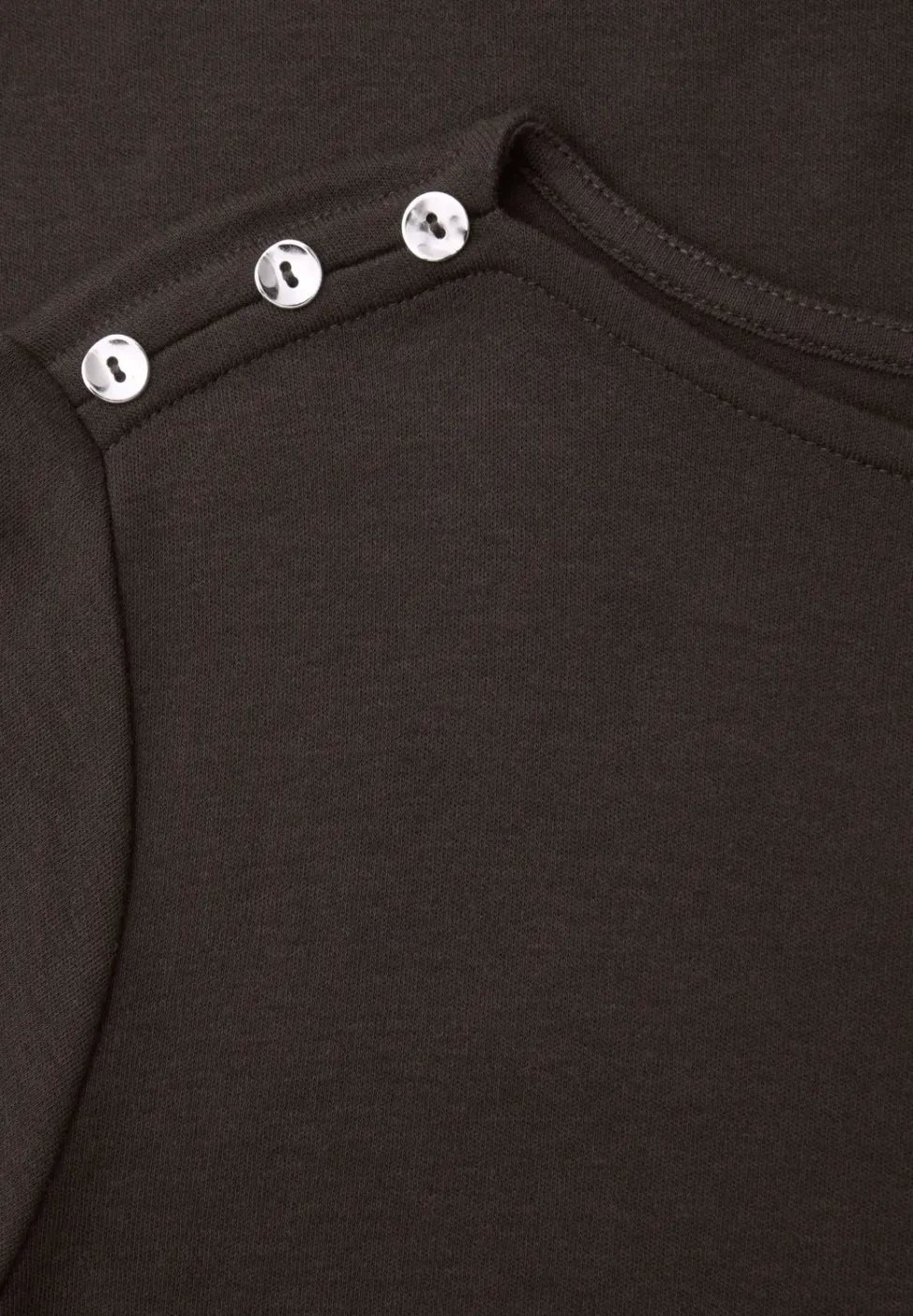 Kurzarm Shirt mit Knopfdetail