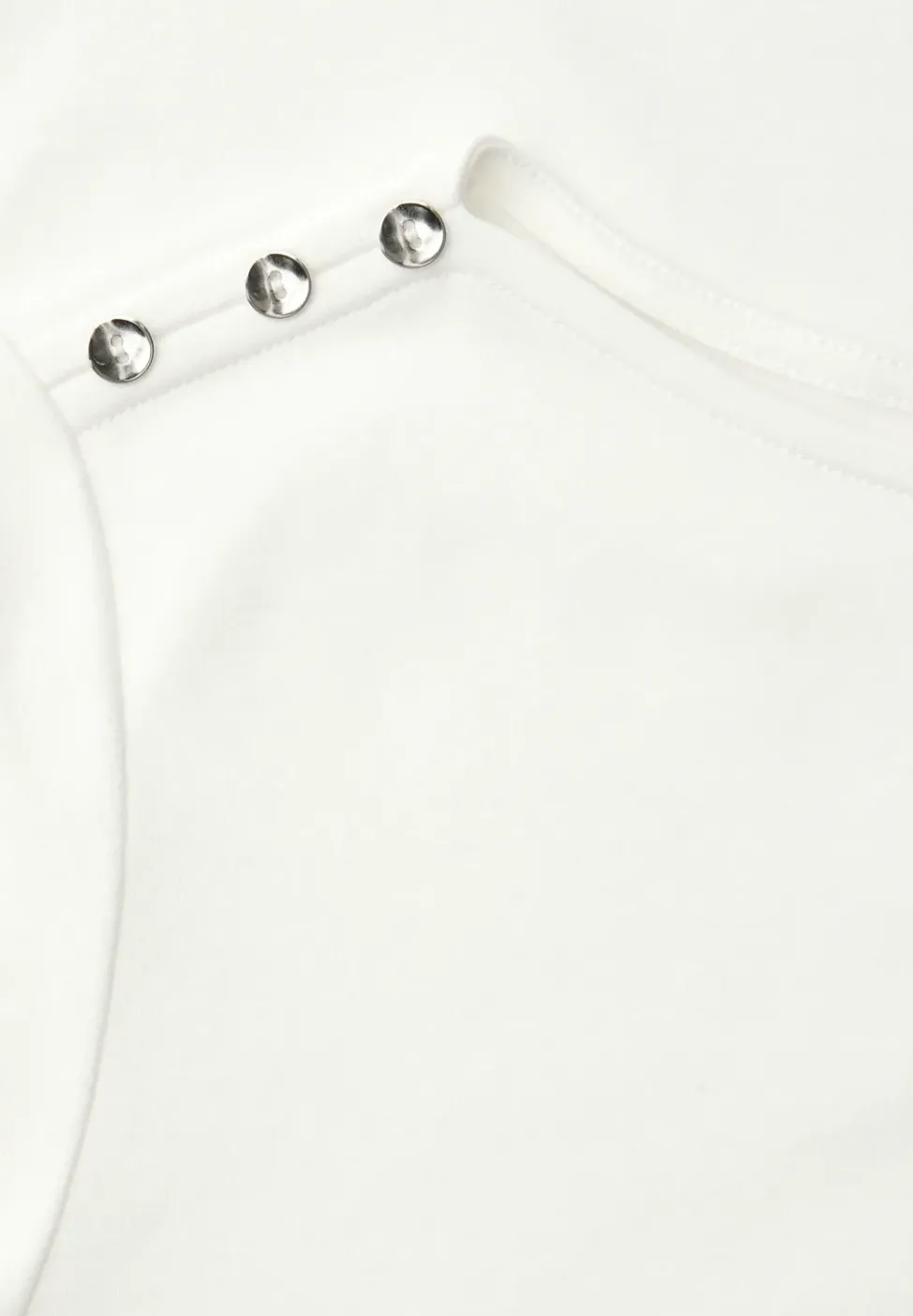 Kurzarm Shirt mit Knopfdetail
