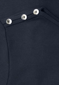 Kurzarm Shirt mit Knopfdetail