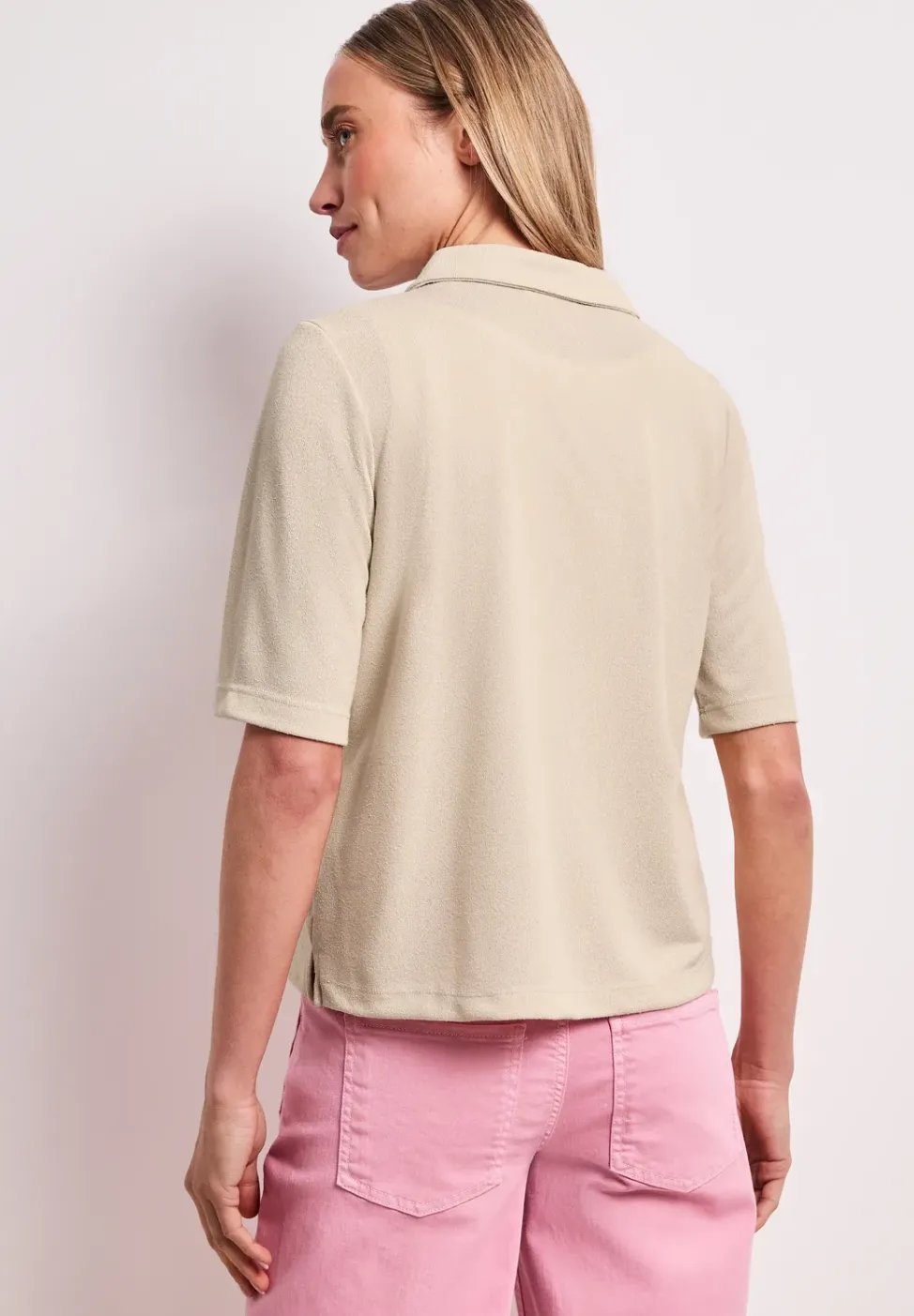 Kurzarm Shirt mit Knopfleiste