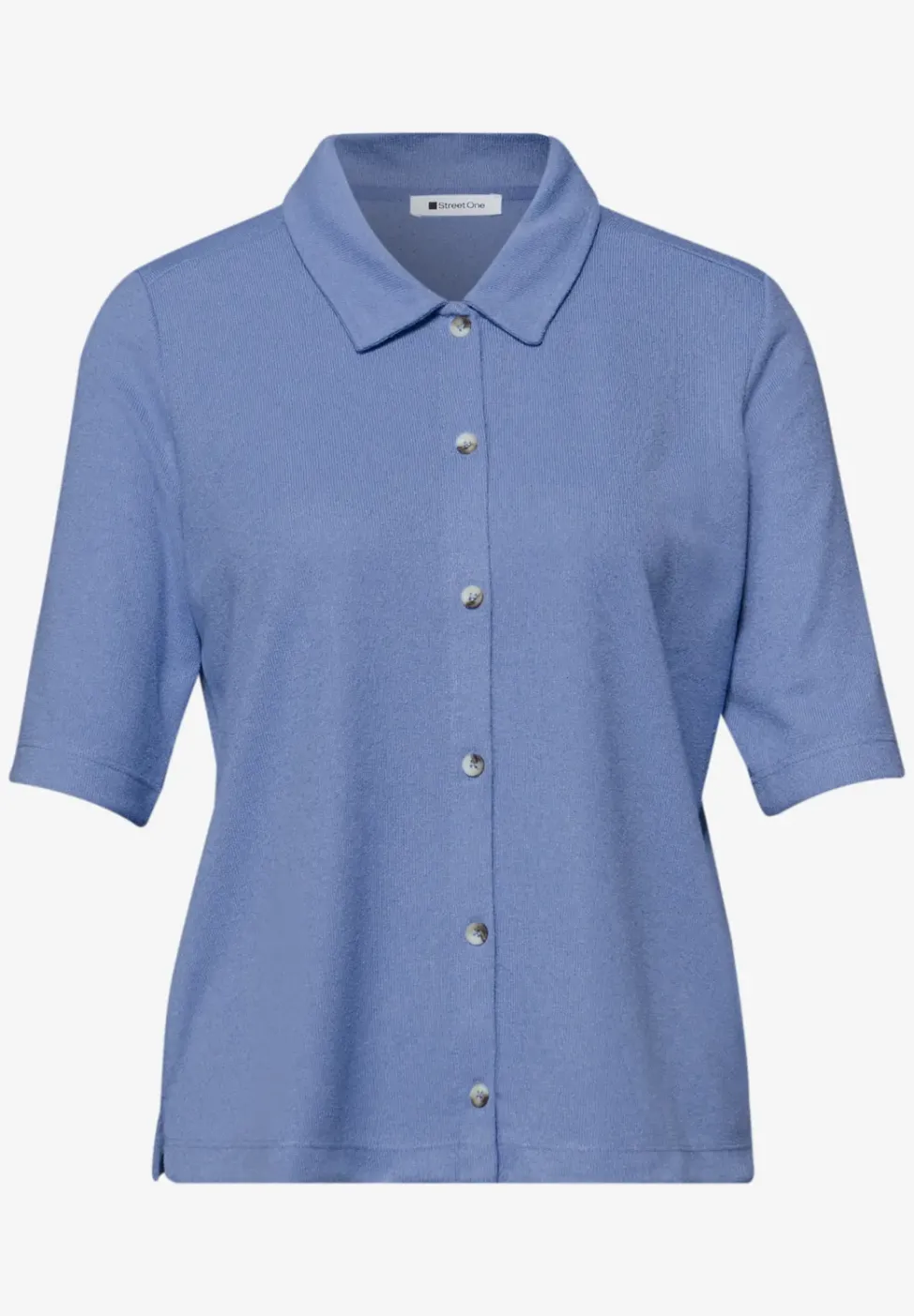 Kurzarm Shirt mit Knopfleiste