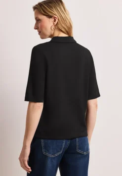 Kurzarm Shirt mit Knopfleiste