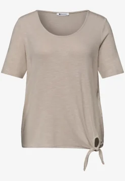 Kurzarm Shirt mit Knotendetail