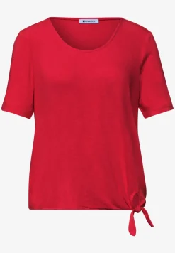 Kurzarm Shirt mit Knotendetail